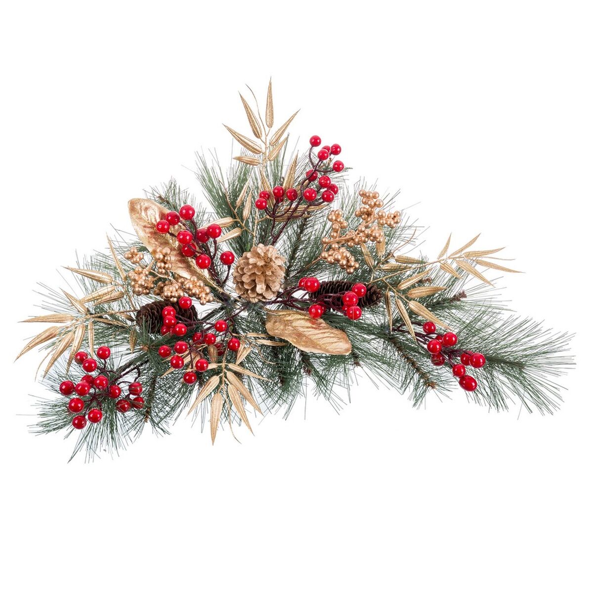 Door Hanger Multicolour Golden Plastic Pineapples Christmas 60 cm 60 X 20 X 10 CM